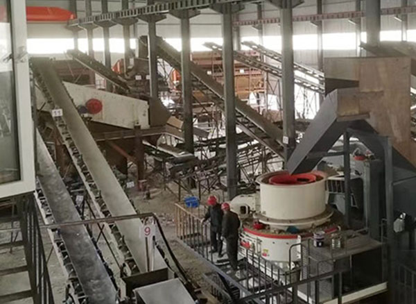 River pebble gravel sand production customer site River pebble gravel sand production customer site