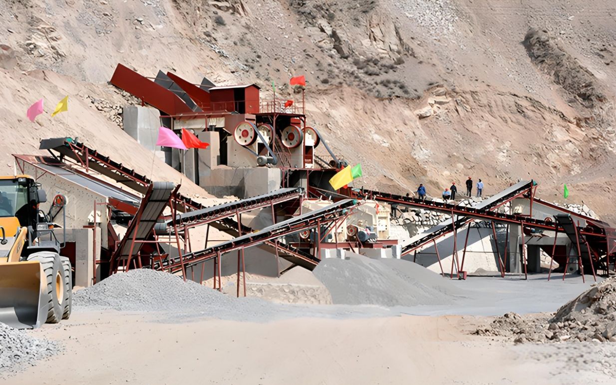 Mechanism sand production line