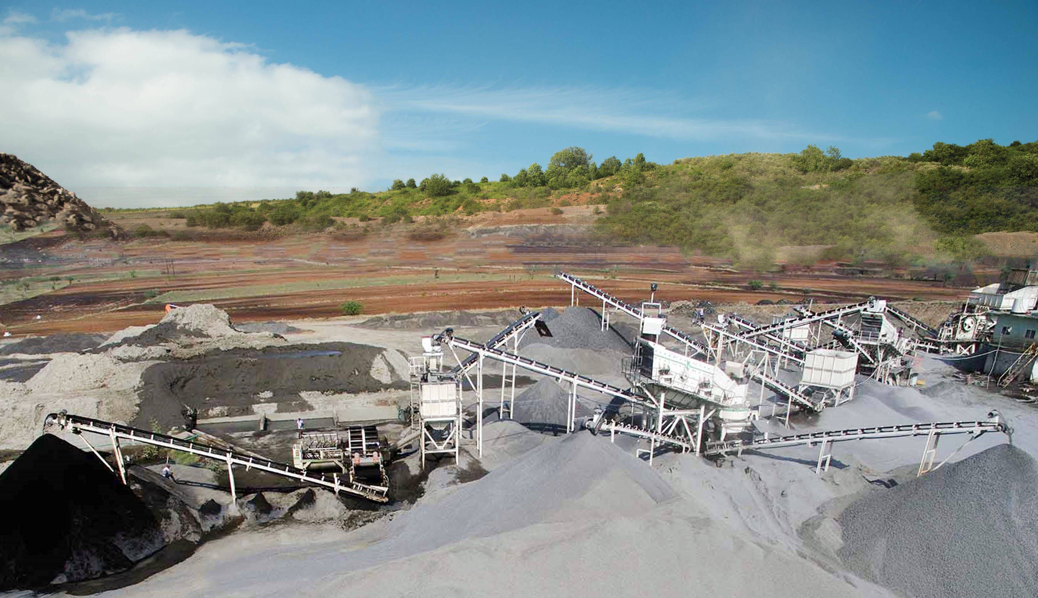 Sand and gravel aggregate production line Sand and gravel aggregate production line