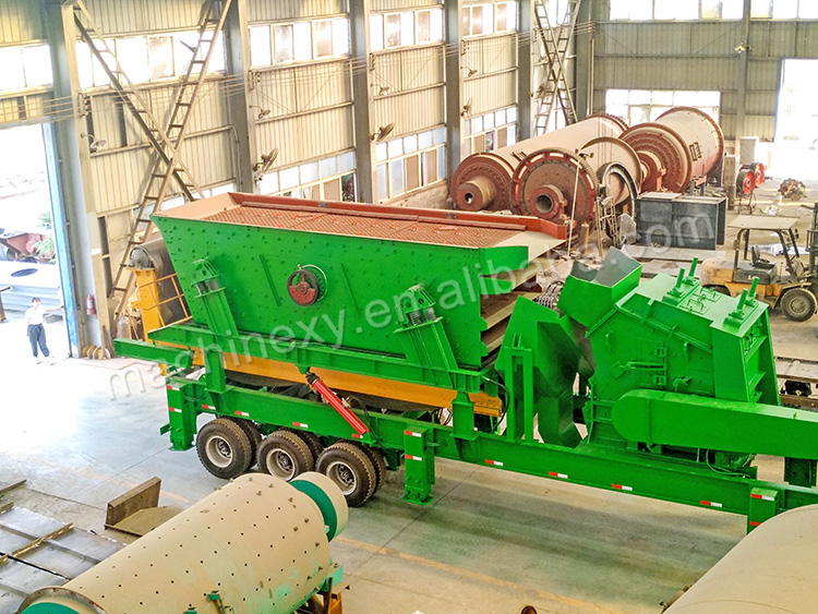 Stone crushing station