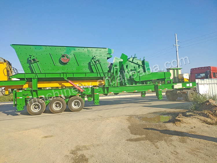 mobile Stone crushing station