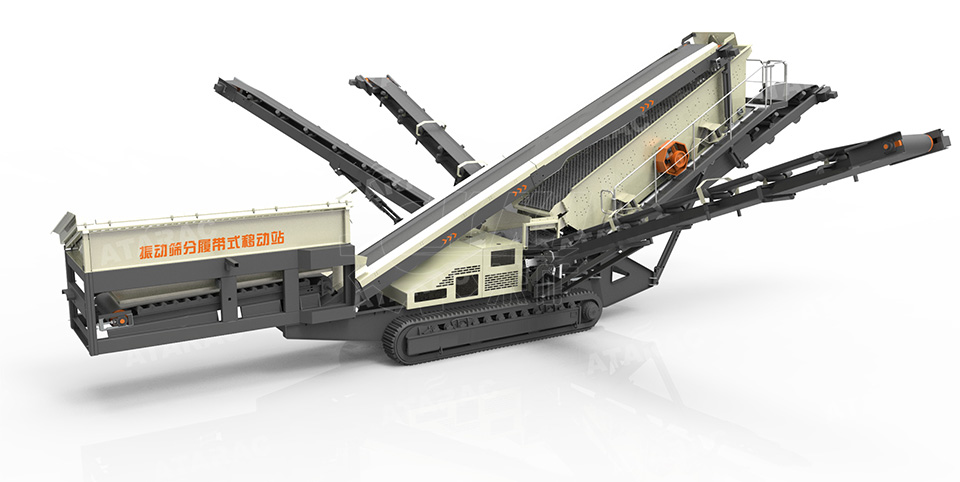 Mobile screening machine